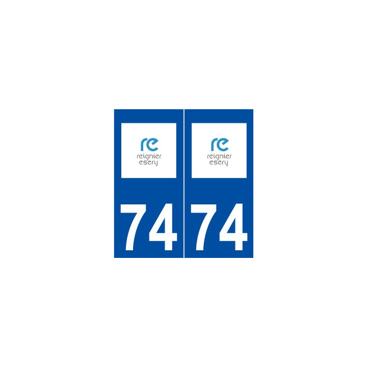 74 Reignier-ésery logo autocollant plaque stickers ville