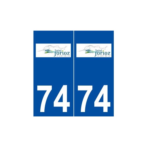 74 Saint-Jorioz logo autocollant plaque stickers ville