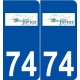 74 Saint-Jorioz logo autocollant plaque stickers ville