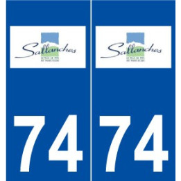 74 Sallanches logo autocollant plaque stickers ville