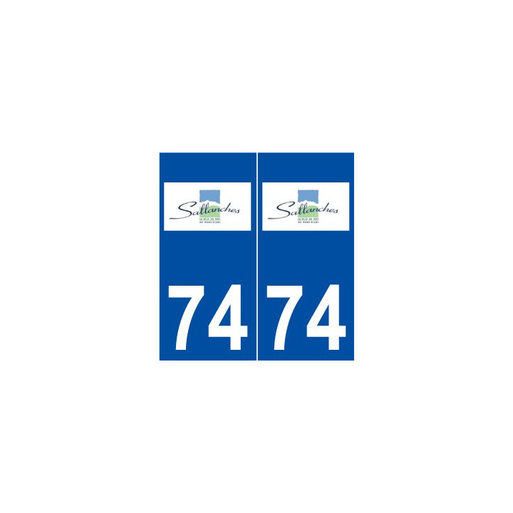 74 Sallanches logo autocollant plaque stickers ville
