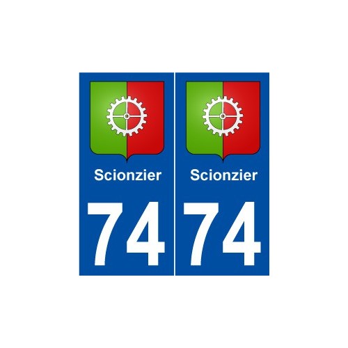 74 Scionzier blason autocollant plaque stickers ville