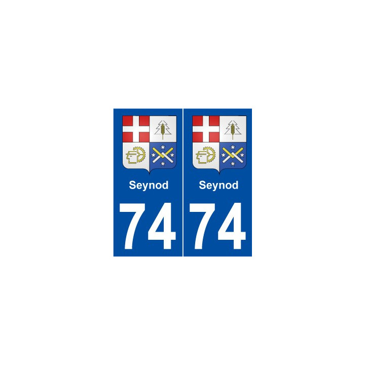 74 Seynod blason autocollant plaque stickers ville