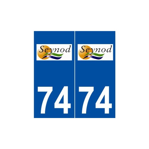 74 Seynod logo autocollant plaque stickers ville