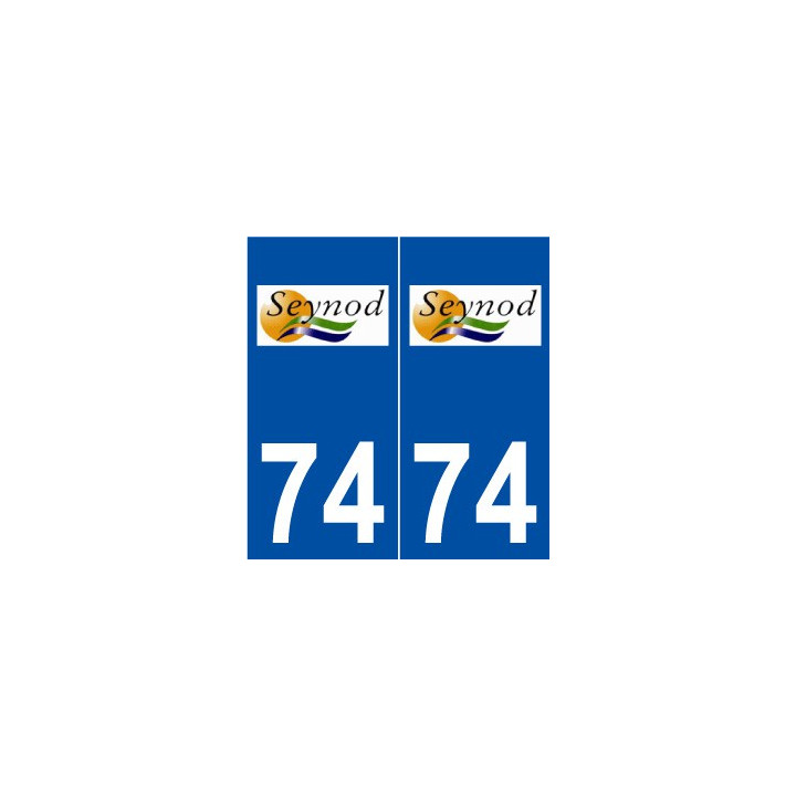 74 Seynod logo autocollant plaque stickers ville