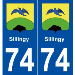 74 Sillingy blason autocollant plaque stickers ville