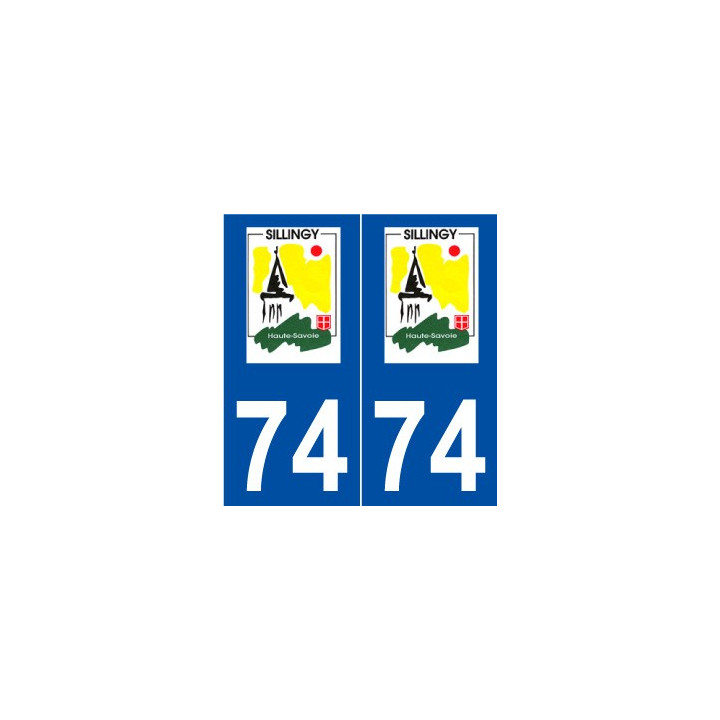 74 Sillingy logo autocollant plaque stickers ville