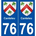 76 Canteleu blason autocollant plaque stickers ville