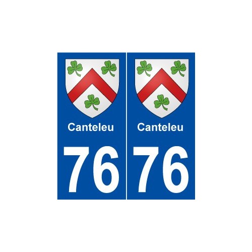 76 Canteleu blason autocollant plaque stickers ville