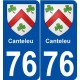 76 Canteleu blason autocollant plaque stickers ville