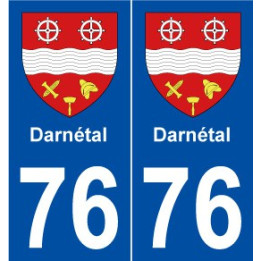 76 Darnétal blason autocollant plaque stickers ville