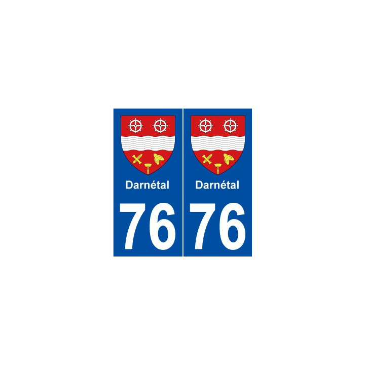 76 Darnétal blason autocollant plaque stickers ville