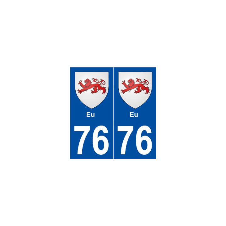 76 Eu blason autocollant plaque stickers ville