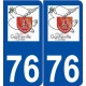 76 Gonfreville-l'Orcher logo autocollant plaque stickers ville