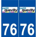 76 Le Petit-Quevilly logo autocollant plaque stickers ville