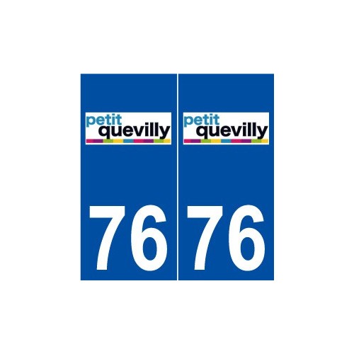 76 Le Petit-Quevilly logo autocollant plaque stickers ville
