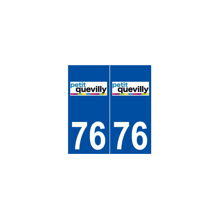 76 Le Petit-Quevilly logo autocollant plaque stickers ville