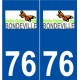 76 Notre-Dame-de-Bondeville logo autocollant plaque stickers ville