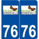 76 Notre-Dame-de-Bondeville logo autocollant plaque stickers ville
