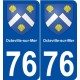 76 Octeville-sur-Mer blason autocollant plaque stickers ville