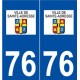 76 Sainte-Adresse logo autocollant plaque stickers ville