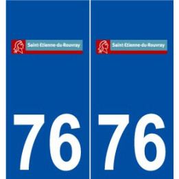 76 Saint-étienne-du-Rouvray logo autocollant plaque stickers ville