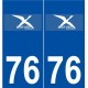 76 Saint-Pierre-lès-Elbeuf logo autocollant plaque stickers ville