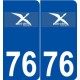 76 Saint-Pierre-lès-Elbeuf logo autocollant plaque stickers ville