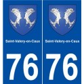 76 Saint-Valery-en-Caux blason autocollant plaque stickers ville