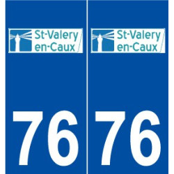 76 Saint-Valery-en-Caux logo autocollant plaque stickers ville