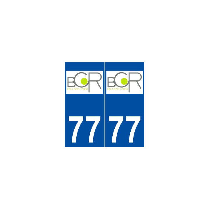 77 Brie-Comte-Robert logo autocollant plaque stickers ville