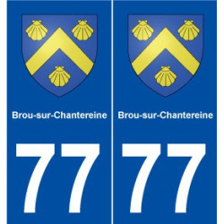 77 Brou-sur-Chantereine blason autocollant plaque stickers ville