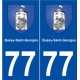 77 Bussy-Saint-Georges blason autocollant plaque stickers ville