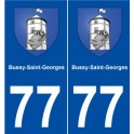 77 Bussy-Saint-Georges blason autocollant plaque stickers ville