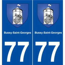 77 Bussy-Saint-Georges blason autocollant plaque stickers ville