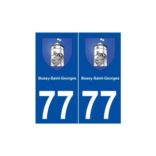 77 Bussy-Saint-Georges blason autocollant plaque stickers ville