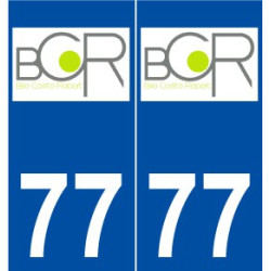 77 Bussy-Saint-Georges logo autocollant plaque stickers ville