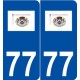 77 Champs-sur-Marne logo autocollant plaque stickers ville