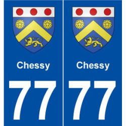 77 Chessy blason autocollant plaque stickers ville