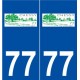 77 Chessy logo autocollant plaque stickers ville