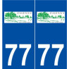 77 Chessy logo autocollant plaque stickers ville