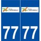 77 Claye-Souilly logo autocollant plaque stickers ville