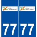 77 Claye-Souilly logo autocollant plaque stickers ville