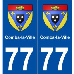 77 Combs-la-Ville blason autocollant plaque stickers ville
