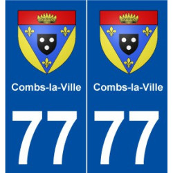 77 Combs-la-Ville blason autocollant plaque stickers ville