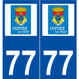 77 Combs-la-Ville logo autocollant plaque stickers ville