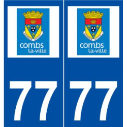 77 Combs-la-Ville logo autocollant plaque stickers ville