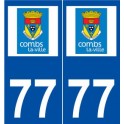 77 Combs-la-Ville logo autocollant plaque stickers ville