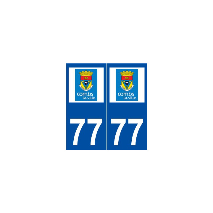 77 Combs-la-Ville logo autocollant plaque stickers ville