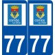 77 Combs-la-Ville logo autocollant plaque stickers ville